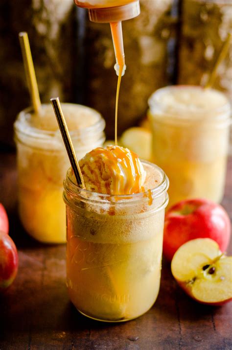 Sparkling Caramel Apple Cider Floats Recipe Something Swanky Recipe