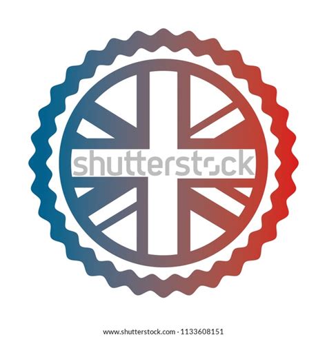 United Kingdom Flag Sticker Decoration Stock Vector (Royalty Free ...