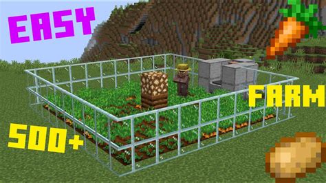 Minecraft 119 Easy Carrotpotato Farm Fully Automatic Simplest