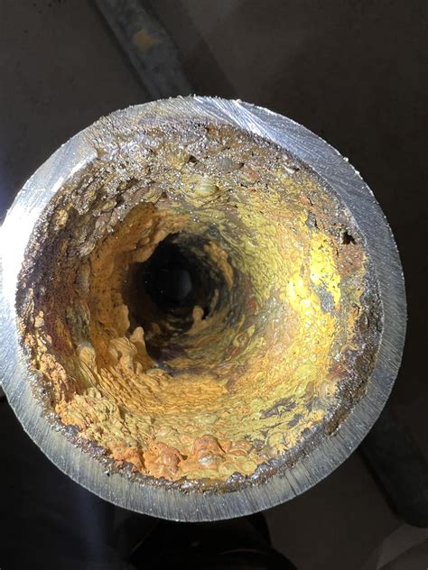 The Inside Of Galvanized Water Pipe R Plumbing