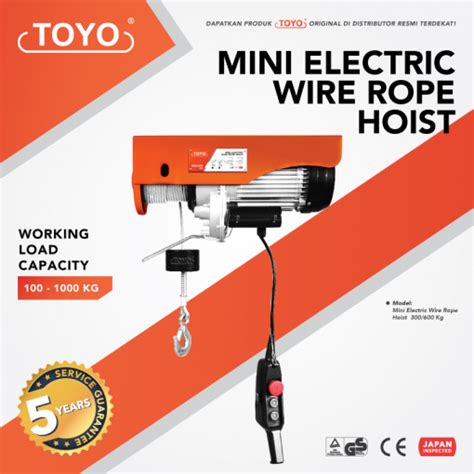 Jual Mini Electric Wire Rope Hoist Toyo Termurah Di Indonesia