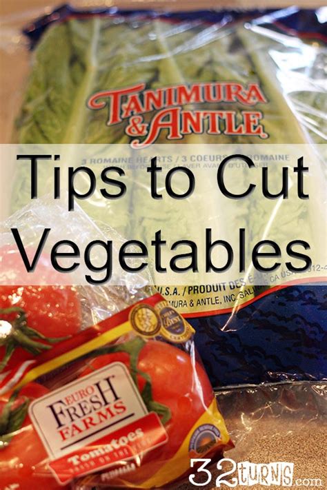 Tips on Cutting Vegetables - 32 Turns32 Turns