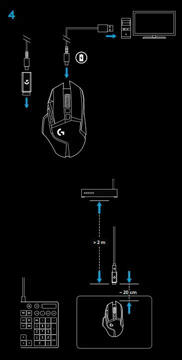 Logitech Lightspeed G502 Wireless Gaming Mouse Setup Guide