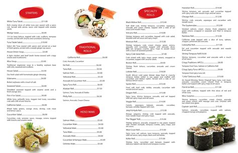 Graphic Design: Restaurant Menu Layout