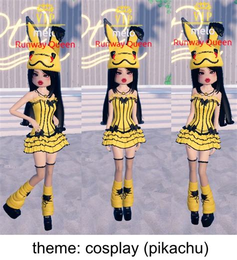 Cosplay Pokemon Pikachu Dti Dress To Impress Outfit Inspo Idea In 2024