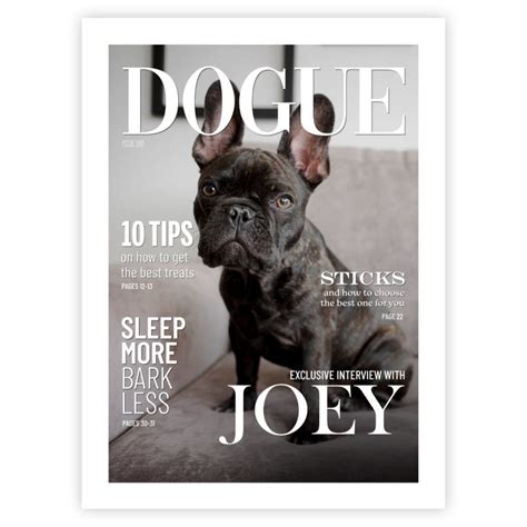 Dogue | Personalised Pet Covers and Magazines | Teddy & His Friends