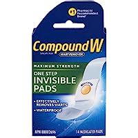 Compound W Wart Remover Maximum Stength One Step Invisible Pads 14