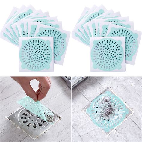 30pcs Disposable Bathroom Sewer Outfall Sink Drain Hair Strainer