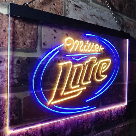 Miller Lite Classic Neon Sign Led Lab Cave