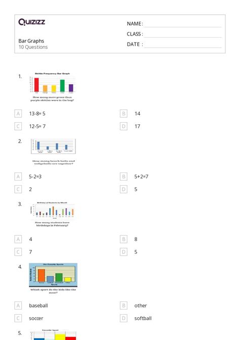 50 Bar Graphs Worksheets For 1st Grade On Quizizz Free And Printable