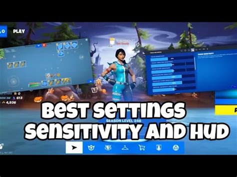 Fortnite Mobile Best Settings Sensitivity And Hud Youtube