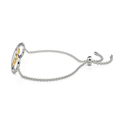 Jeulia Pulsera De Bola De Plata De Ley Con Infinito De Doble Capa