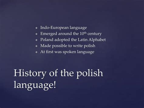 PPT - The history of the Polish Language PowerPoint Presentation, free download - ID:2218582