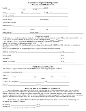 Wayne State College Athletics Tryout Enrolled Doc Template Pdffiller