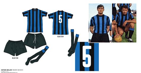 Football teams shirt and kits fan: Inter Milan 1964-65 Home Kits