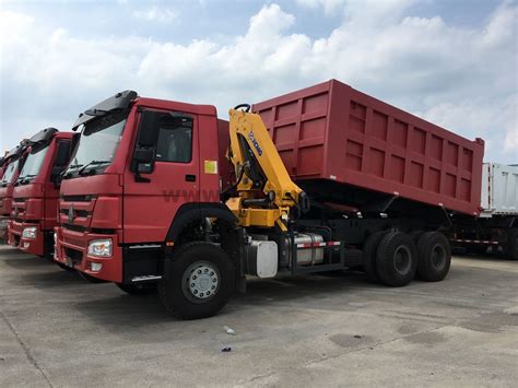 Sinotruk Howo X T Dump Crane Truck Buy Dump Crane Truck Crane