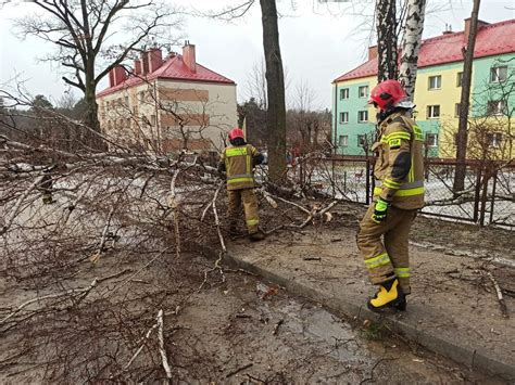 Wichura W Wi Tokrzyskiem Po Amane Drzewa Uszkodzone Dachy Raport Na