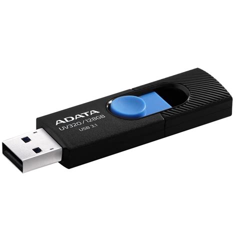 A DATA 128GB UV320 USB 3 1 Black Blu AUV320 128G RBKBL A DATA