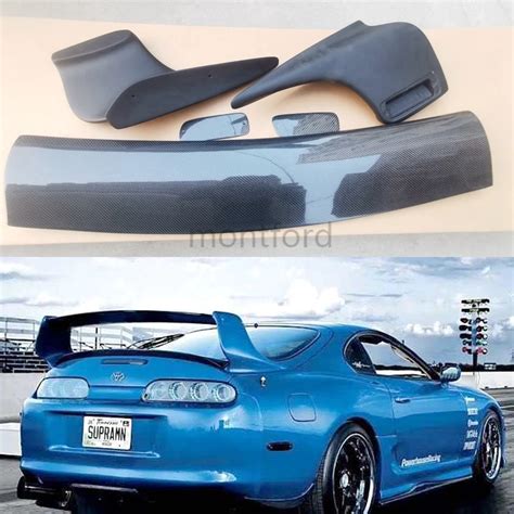 For Carbon Fiber Blade Toyota 93 98 Supra Jza80 Rear Wing Trunk Spoiler