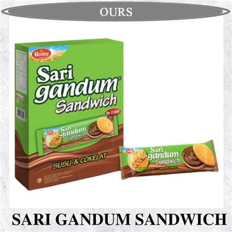 jual roma sari gandum coklat kemasan kecil isi  berat gr shopee
