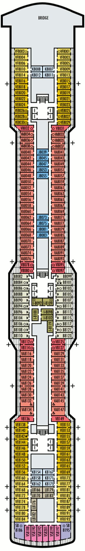 Holland America Koningsdam Deck Plan - the hourglass hobby