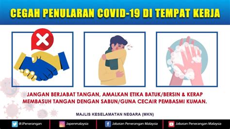 Cegah Penularan Covid Di Tempat Kerja Portal Rasmi Jabatan