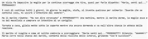 Barzelletta Un Tizio Fa Impazzire La Moglie Per Le Continue Scorregge