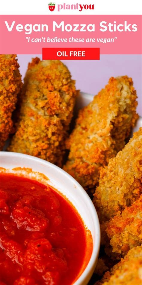 Homemade Vegan Mozzarella Sticks Recipe Vegan Recipes Plant Based