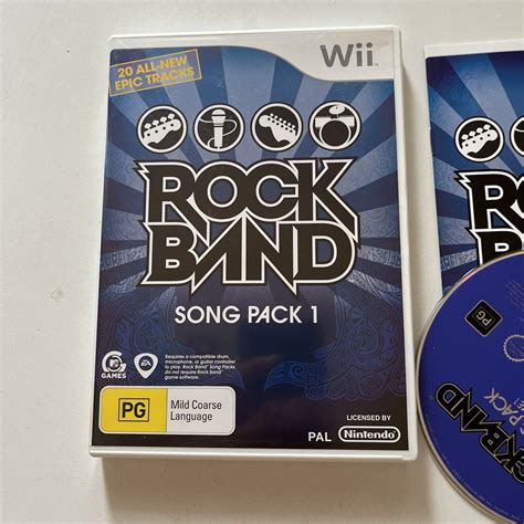 Rock Band Song Pack 1 Nintendo Wii With Manual Pal Retro Unit