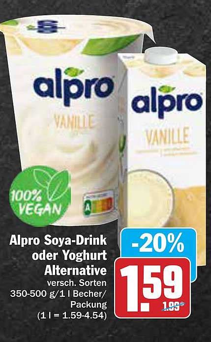 Alpro Soya Drink Oder Yoghurt Alternative Angebot Bei AEZ