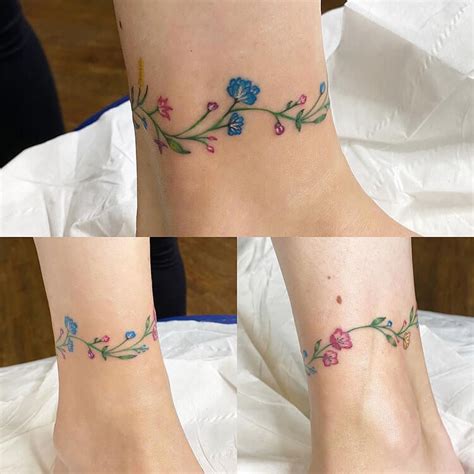 20 Beautiful Ankle Bracelet Tattoo Ideas For Women Moms Got The Stuff