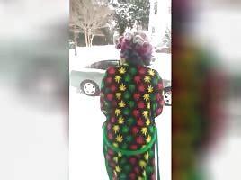 Alana Tulip Nude In Snow Shesfreaky