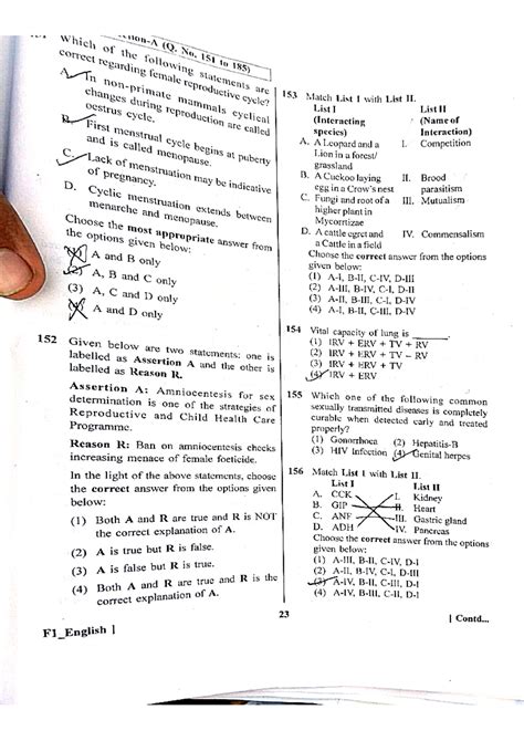 Neet 2023 Question Paper Pdf Biology Zoology W8gl Qr1 English A