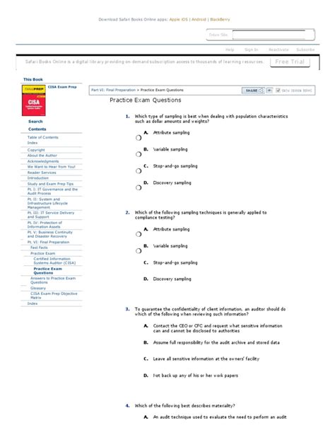 CISA Exam Prep - practice exam questions.pdf | Computer Network | Audit