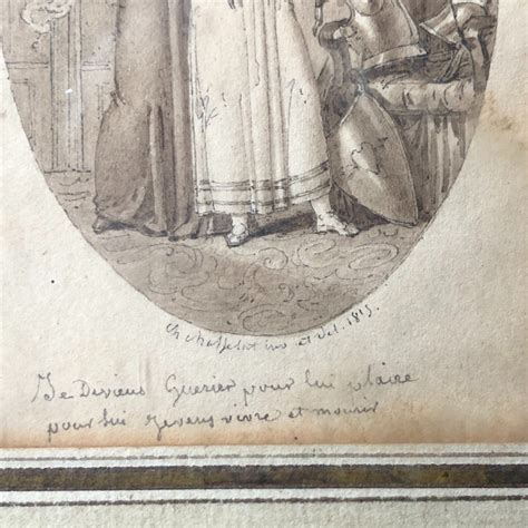 Proantic Charles Chasselat 1782 1843 Paire De Dessins D époque E