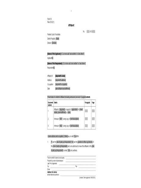 Federal Court Affidavit 6 Free Templates In Pdf Word Excel Download