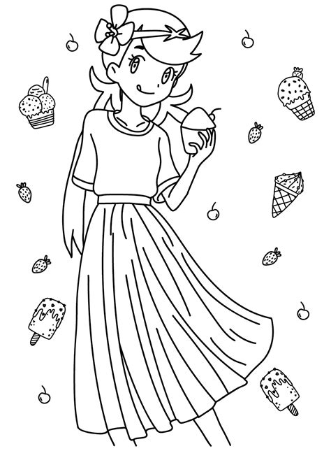 Mallow Pokemon To Color Free Printable Coloring Pages