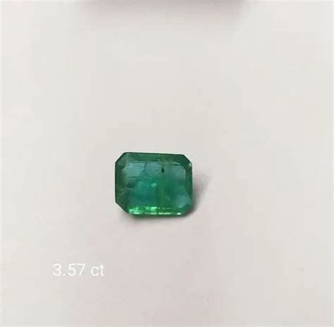 Green Emerald Panna Octogan Shape Gemstone 3 57 Ct For Astrology At Rs