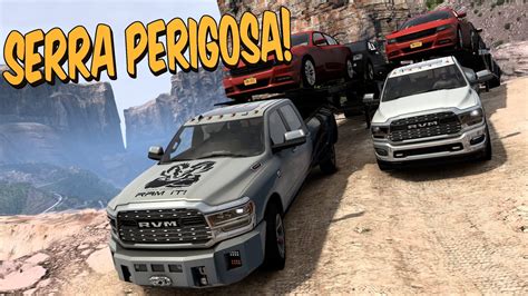 FAZENDO FRETES PELAS MONTANHA NA DODGE RAM NA CARRETINHA ATS MODS