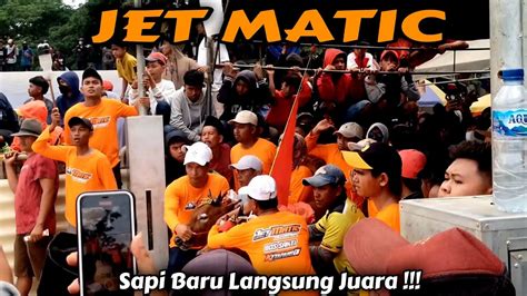 Jet Matic Juara Golongan Menang Karapan Sapi Piala Presiden