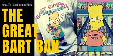 1990s Bart Simpson Ban Inspires Barts Homemade T Shirts And Other Simpson Deep Cut T Shirts