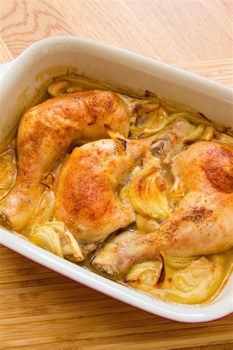 Roasted Chicken Pieces Stock Image Image Of Cooking 142617049