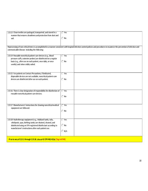 Infection Prevention Risk Assessment Template