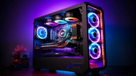 A gaming pc with the rtx 4090 in the cpe amd the beautiful rgb case ...