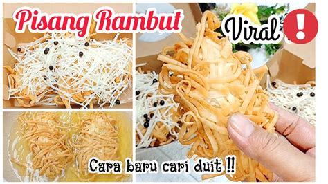 Resep Pisang Rambut Pisang Gondrong Ide Jualan Terbaru Youtube