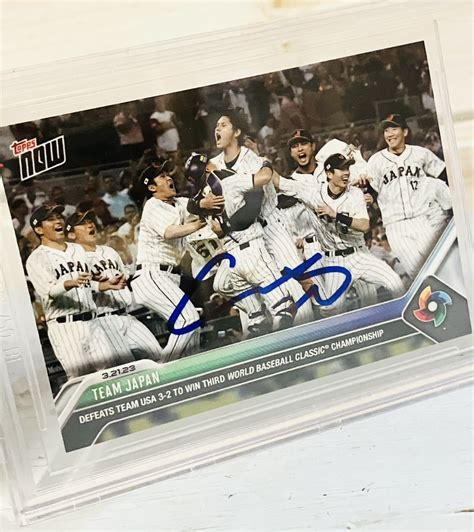 【目立った傷や汚れなし】★超スペシャル★ 大谷翔平 2023 Topps Now カード 直筆 サイン オンカード Auto Wbc 日本代表