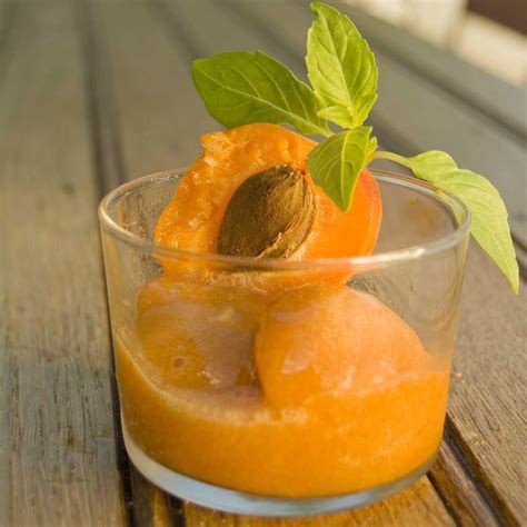 Sorbet à l abricot สตรอาหาร