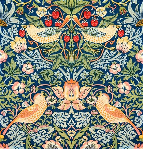 The Strawberry Thieves Pattern 1883 By William Morris Original From