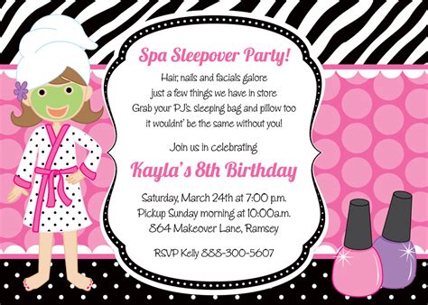 Slumber Party Invitations