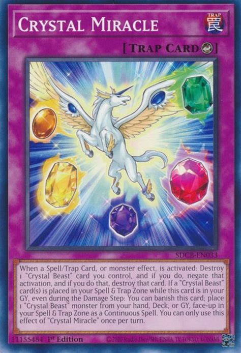 Crystal Miracle Structure Deck Legend Of The Crystal Beasts Yugioh